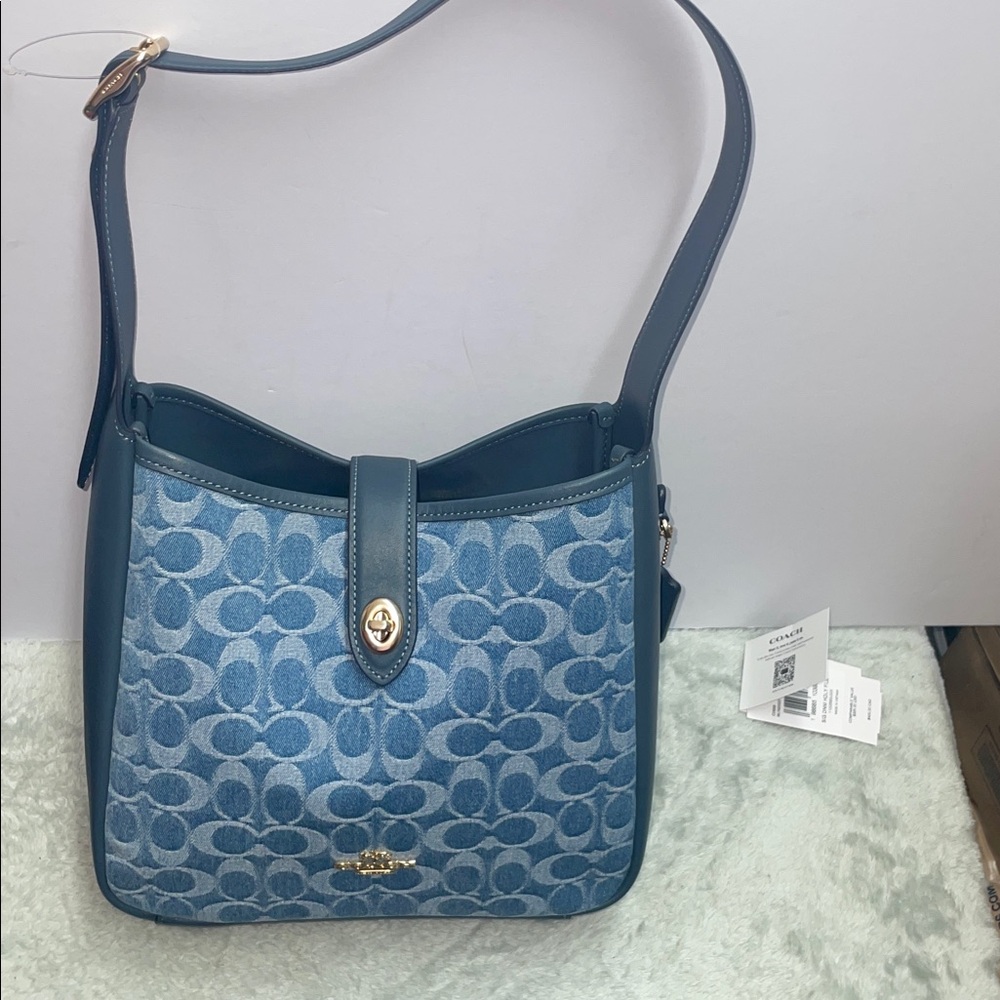 NWT Coach Denim ‘Hadley’ Crossbody - Picture 2 of 12